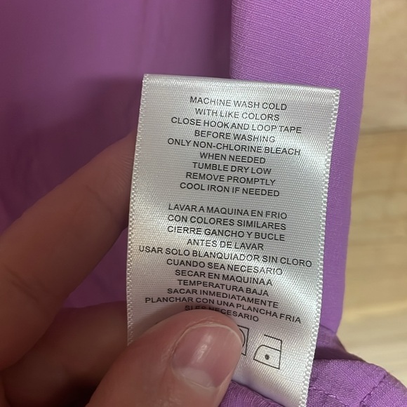 Habit size XL Purple Lightweight Button Down Short Sleeve Shirt with Pockets - Picture 10 of 16